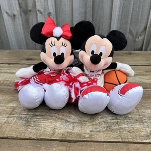 Disney Parks HSM Mickey & Minnie Plush Set Cheerleader & Basketball Player Tags - Picture 1 of 24