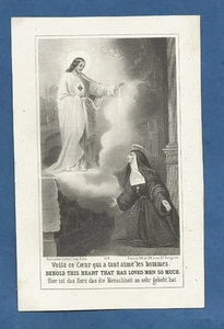 IMAGE PIEUSE SACRE COEUR DE JESUS CHRIST  MARGUERITE MARIE  ALACOQUE BOUASSE - Imagen 1 de 2