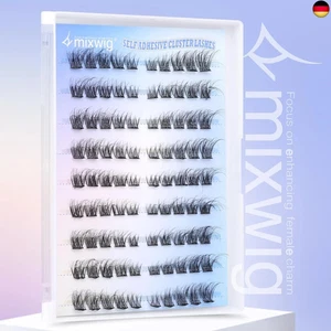 Selbstklebende Wimpern Cat Eye Wispy Glueless Lashes Links&Rechts - Bild 1 von 6