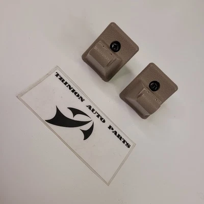 1995-1999 Chevy Suburban Tahoe Sun Visor Clip Brow Neutral W/Screw Set of 2 OEM - Image 1 of 4