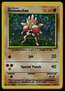 Hitmonchan Holo Rare Base Set 007/102 MP - Picture 1 of 2