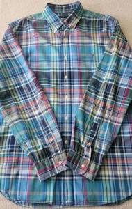 Ralph Lauren Colorful Pony Madras Plaid Button Down Shirt Men's Size XXL - Picture 1 of 4