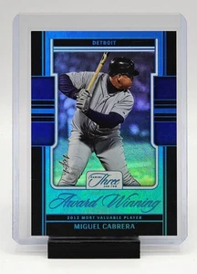 Panini Tres y Dos Miguel Cabrera #13-AW 2025 Holo Platino Azul 1/1 Tigres - Imagen 1 de 3