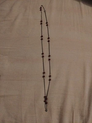 Collana Vintage Argento 925 E Pietre Dure Lunghezza 48cm - Immagine 1 di 4