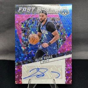 2024-25 Panini Mosaic Jalen Suggs FastBreak Pink Disco Auto 02/15 Magic - Picture 1 of 2