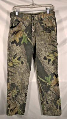 Vintage Mossy Oak Jeans Men's 30x30 Field Staff Camo Hunting Carpenter Pants - Image 1 of 4