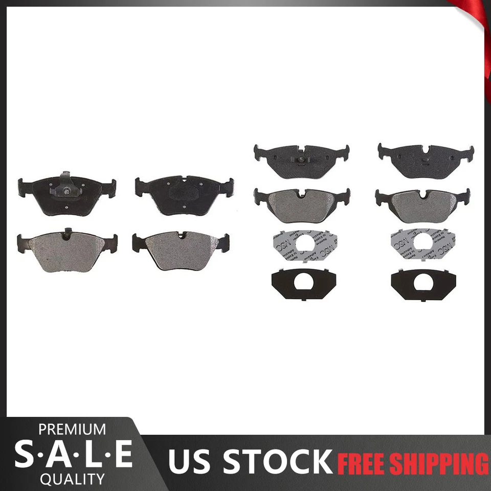 For 2003 2002 2001 BMW 525i Front & Rear Element3 Metallic Brake Pads - Image 1 of 4