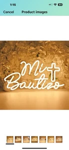 Cross Neon Sign Mi Bautizo Sign LED Cross - Picture 1 of 3