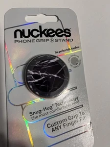 Phone Grip & Magnet Stand Nuckees Snug Hug Marble Look NEW - Photo 1 sur 3