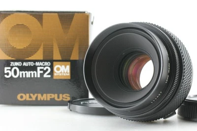 [Rare MINT in BOX] Olympus OM Zuiko Auto-Macro 50mm f/2 MF Lens From JAPAN - Image 1 of 4