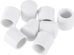 uxcell Door Stop Bumper Tips, 8Pcs - Rubber Stopper Tips Caps, White - Picture 1 of 5