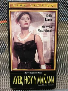 AYER HOY Y MANANA Sophia Loren VHS Yesterday Today Tomorrow 1963 - Picture 1 of 1