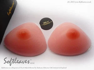  Triangular Silicone Breast Forms TV Transvestites Transform Sex Change - Picture 1 of 33