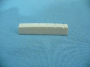 BONE SLOTTED FLAT BOTTOM SADDLE NUT FOR GIBSON/EPIPHONE GUITAR USA SHIPPING !! - Picture 1 of 4