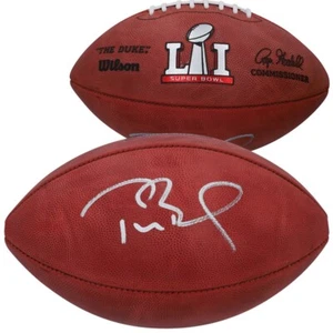 TOM BRADY Signed New England Patriots Super Bowl LI Pro Football FANATICS - Picture 1 of 1