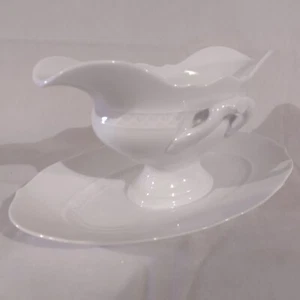 Ginori Vecchio 1Pc Oval White Italian Gravy Boat - Picture 1 of 8