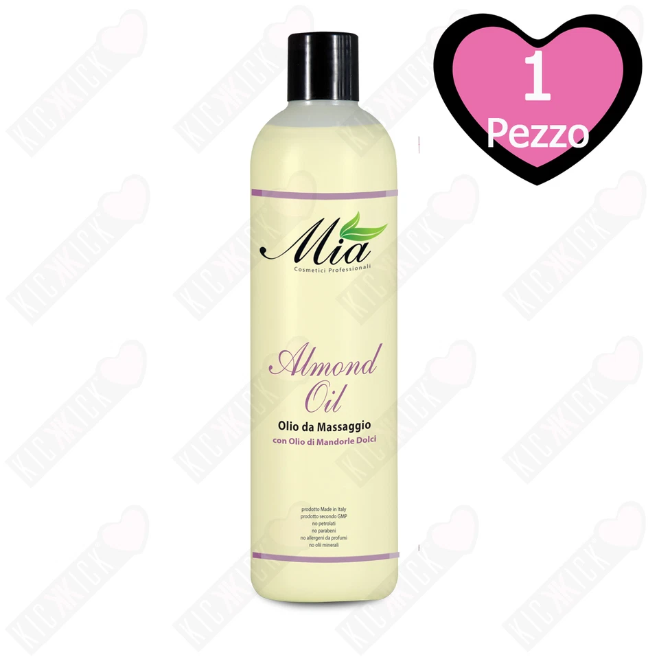 Olio da Massaggio Emolliente con Olio di Mandorle Dolci Pelle Delicata - 500 ml - Immagine 1 di 1
