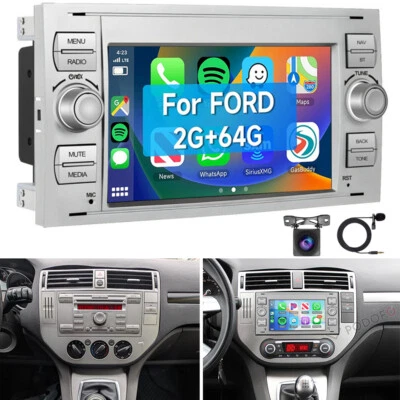 KAM+ Carplay Autoradio Für Ford Focus C-Max DM2 Kuga Android 15 GPS Navi 2+64GB - Bild 1 von 4