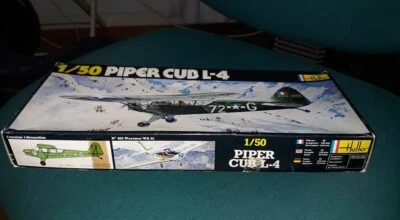 PIPER CUB L-4 kit Heller n° 400 scala 1/50. Completo, non iniziato. - Immagine 1 di 4