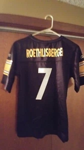 BLING Ben Roethlisberger Pittsburgh Steelers OnField Reebok Jersey Girls XL 🏈   - Picture 1 of 12