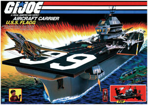 Hasbro 1985 G.I. Joe U.S.S. Flagg Aircraft Carrier Poster Print YO JOE! 🔥😎🔥