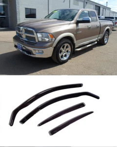 FOR DODGE RAM 2009-13 1500, 4 DOOR WINDOW VISORS SUN RAIN GUARD WIND DEFLECTORS - Bild 1 von 1