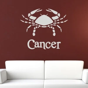 Pegatina de arte de pared del horóscopo signo estrella del zodiaco de cáncer (AS10172) - Imagen 1 de 2