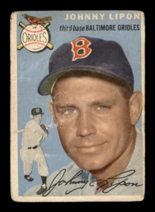 1954 Topps Set Break #19 Johnny Lipon LOW GRADE *OBGcards* - Bild 1 von 2