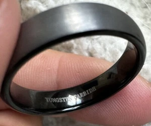 Tungsten Carbide Wedding Band Ring Brushed Silver Mens Jewelry Size 13 - Picture 1 of 9