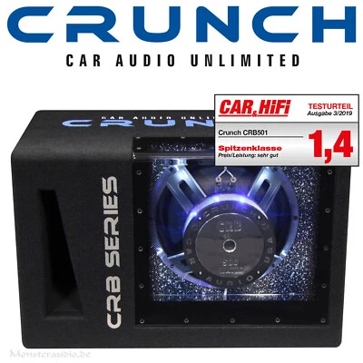 Crunch CRB-501 30cm Bandpass Subwoofer 500 / 1000 Watt RMS/MAX Auto Bassbox - Bild 1 von 3