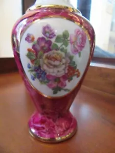 Limoges France Burgandy Vase - Picture 1 of 6