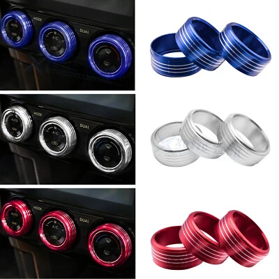 Cubierta de anillo de perilla de control de interruptor de CA de consola para Subaru Forester Impreza 3 colores Foto 1 de 4