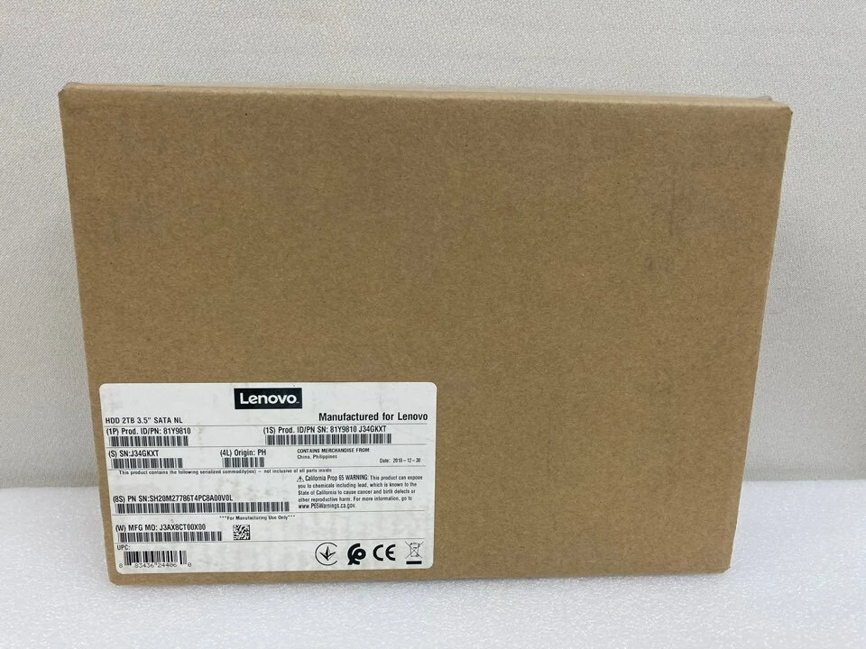 NEW 81Y9810 2TB 7200rpm 6Gbps NL SATA 3.5-inch HDD Gen2 SS - Image 1 of 1