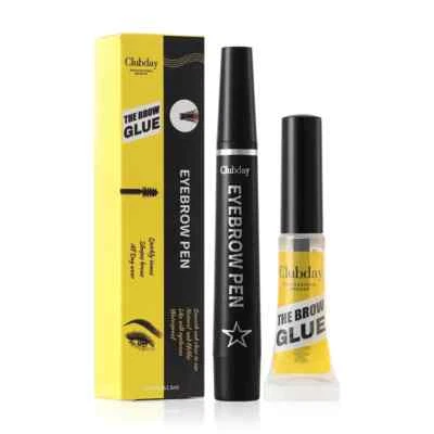 New 3D Eyebrow Tattoo Fork Pencil & The Brow Glue Kit Brow Pen The Brow Wax Set - Image 1 of 4