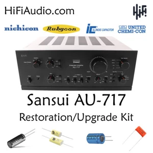 Sansui AU-717 AU-710 Rebuild Restauration Recap Upgrade Kit Filter Kondensator - Bild 1 von 8