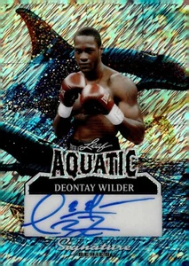 Autógrafo Leaf Signature Series Aquatic Deontay Wilder 2025 1/1 - Imagen 1 de 3