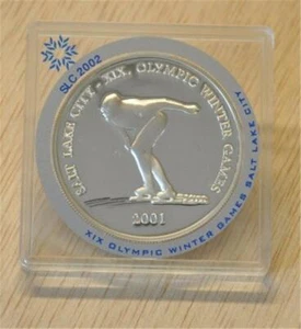 Speed Skater Winter Olympics Games Salt Lake City 2001 Mongolia Ag - Picture 1 of 2