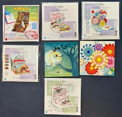 LOT Treasures NEW 3D Pop-Up Greeting Cards Halloween Christmas UP WITH PAPER - Image 1 of 3