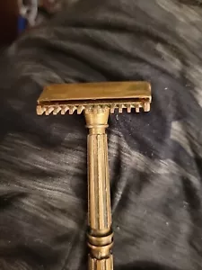 Gem Micromatic Razor #5 Pat #177614 Brass Vintage - Picture 1 of 4