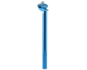 MCS ALLOY MICRO-ADJUST 25.4mm x 350mm SMOOTH SEATPOST BLUE - Picture 1 of 3