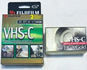 Fujifilm 30 min SP 90 EP Maxwell HGX Gold VHS-C Camcorder leer Video 3 Bänder - Bild 1 von 5