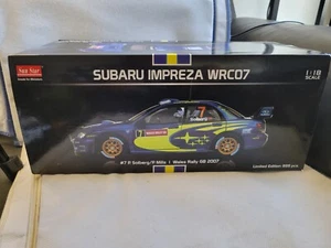 1/18 Scale SunStar Impreza WRC Rally Diecast P. Solberg Wales 2007 Rare - Picture 1 of 13