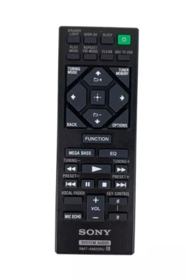 New Original RMT-AM220U For Sony Audio System Remote Control MHCV11 MHC-V11 - Image 1 of 3