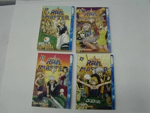 4 Vintage Rave Master Manga Buch Lot Bände 1 2 3 4 Hiro Mashima TOKYOPOP 2003 - Bild 1 von 1