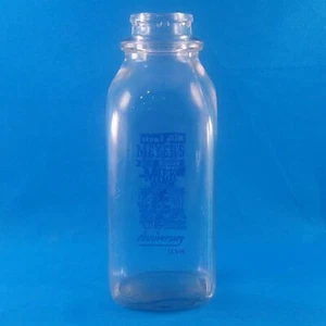 Meyer's blaues Band Milchglas Pint 62. Jubiläum Sammlerstück 7" T guter Zustand - Bild 1 von 8