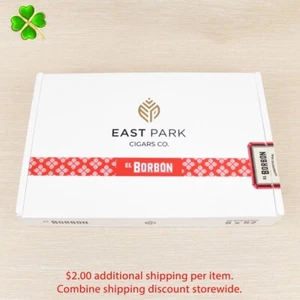 East Park El Borbon Robusto 5 x 52 Empty Wood Cigar Box 8.75" x 5.75" x 1.5" - Picture 1 of 12