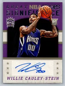 2015-16 Panini Hoops #GS-WCS Willie Cauley-Stein Significato Auto RC - Foto 1 di 2
