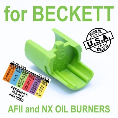 Medidor de ajuste de electrodo Green G para quemadores de aceite Beckett AFII (AF 2), NX y RF z Foto 1 de 4