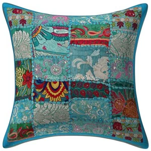 Boho Bohemian Cushion Cover Vintage Patchwork Throw Decor Pillow Cover Case - Picture 1 of 5
