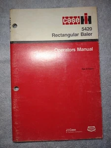 Case IH 5420 Rectangular Baler Operators Manual. - Picture 1 of 6